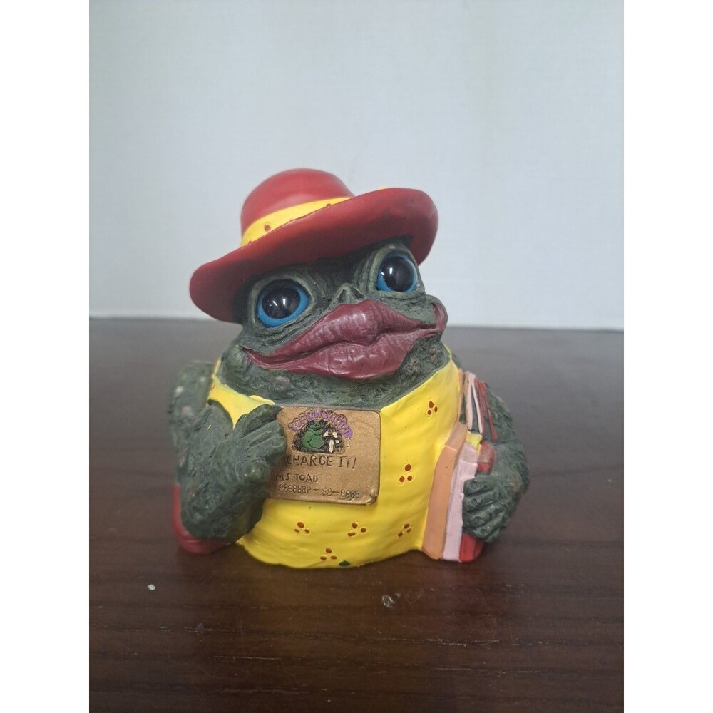 2007 Homestyles Toad Hollow Shopping Toad Resin Figurine
